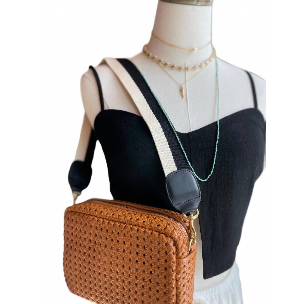 Clare V Striped Shoulder Strap